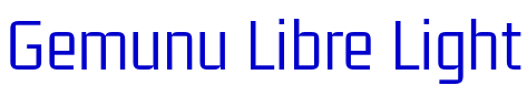 Gemunu Libre Light шрифт